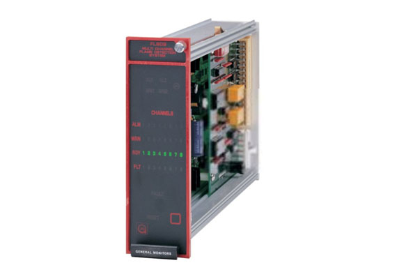 The Model FL802 is a compact, reliable and versatile multi-channel flame detection readout/relay display module designed to monitor up to eight remote FL4000H or FL3100 Series detectors.